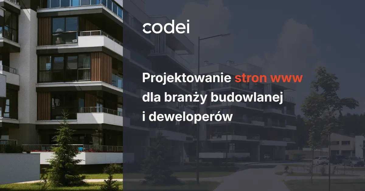 Projektowanie stron dla branży budowlanej i deweloperów.